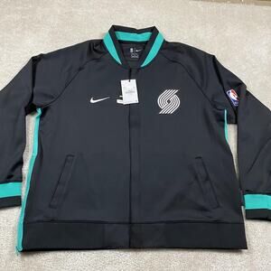 Portland Trail Blazers Jacket Mens 2XL Black NBA Basketball Nike City Edition